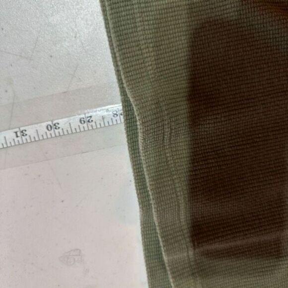 Vintage‎ Y2K Mens Structure Waffle Henley Long Sleeve Popover Olive Green Large - Picture 8 of 8